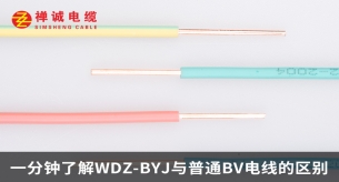 一分钟了解WDZ-BYJ与普通BV电线的区别
